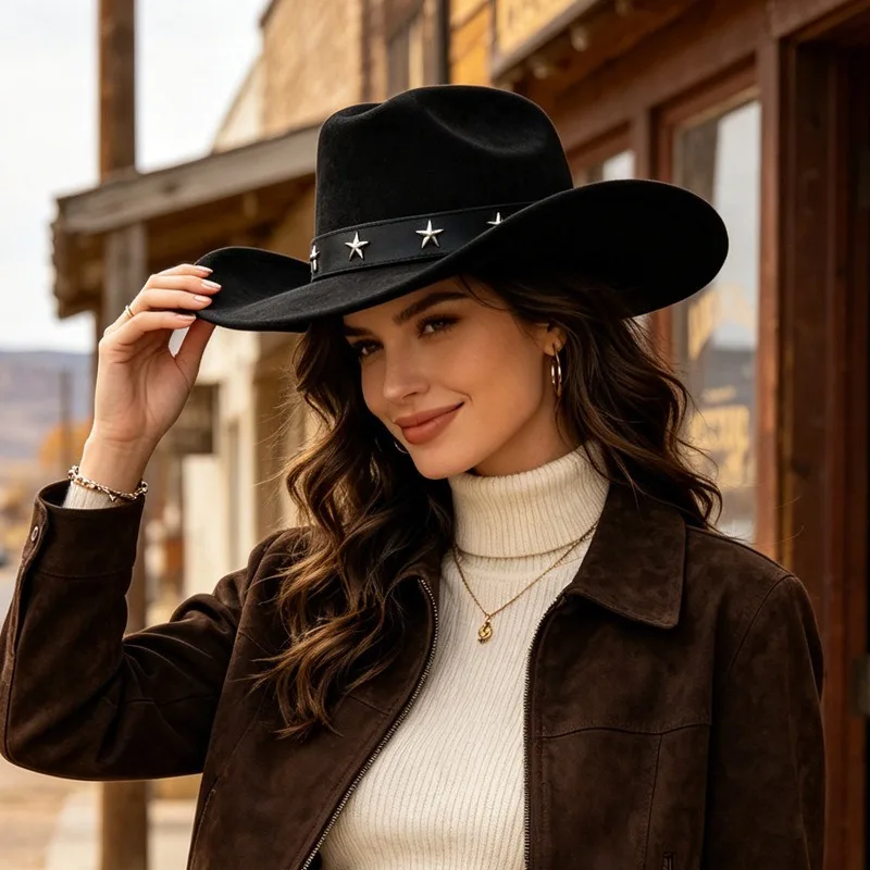 Women Hot Sale Wide Brim Cowbo - огляд і ціна Fedora Hat Wool