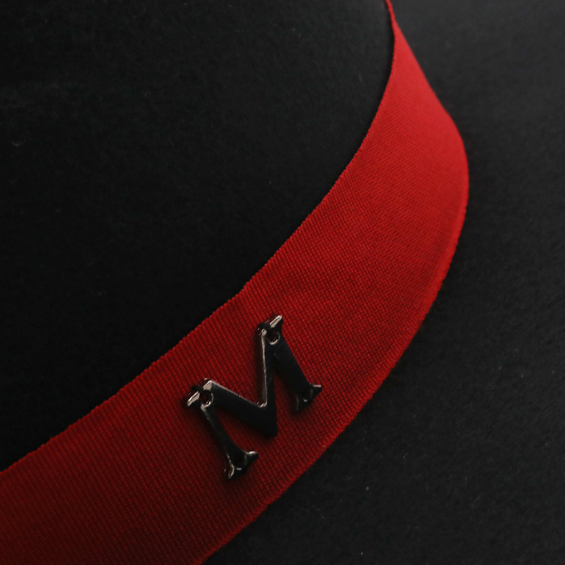 New Outer Black Inner red Wool - огляд і ціна Fedora Hat Wool