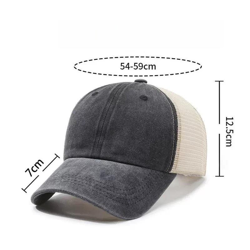 Custom Logo Washed Mesh Cap Br - огляд і ціна Visor Sun Hat