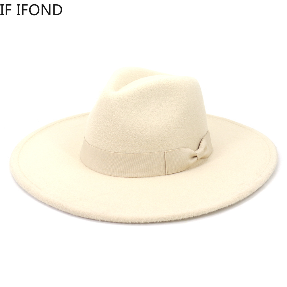 Big Wide Brim Women Hats 2021  - огляд і ціна Fedora Hat Wool