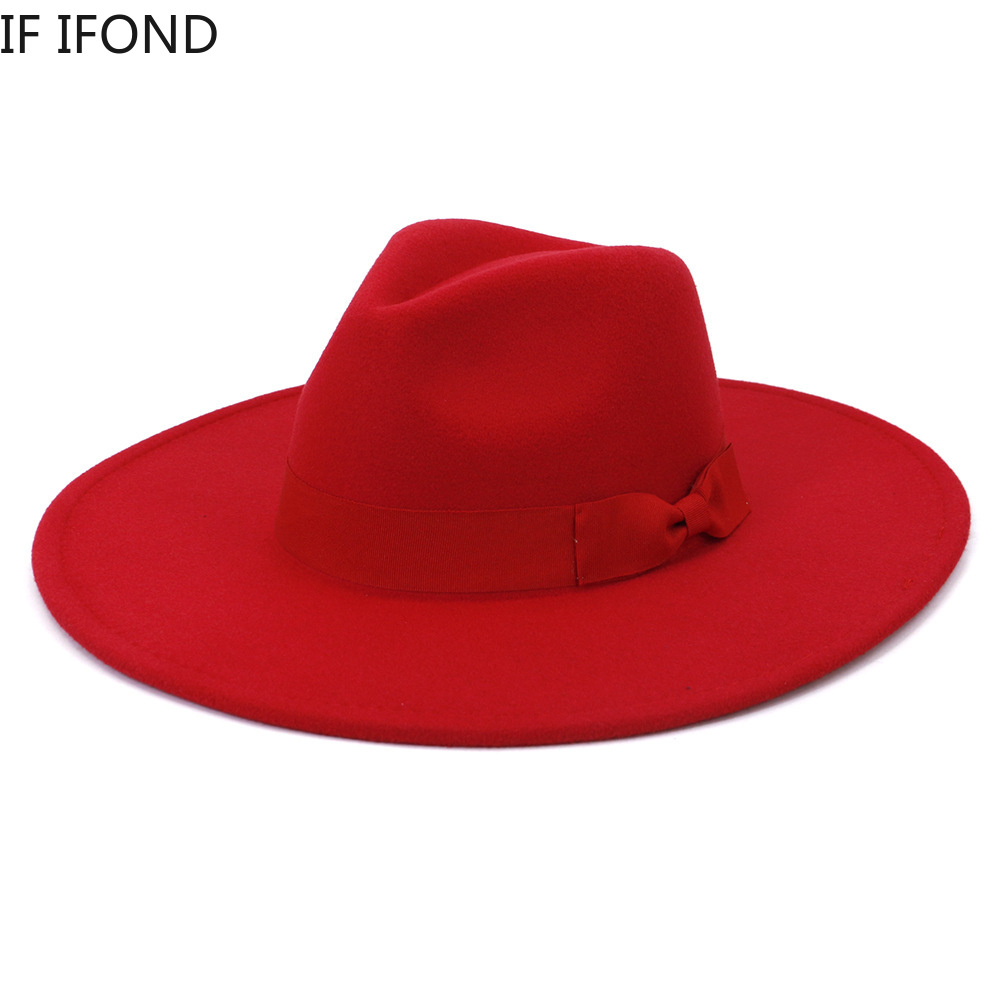 Big Wide Brim Women Hats 2021  - огляд і ціна Fedora Hat Wool