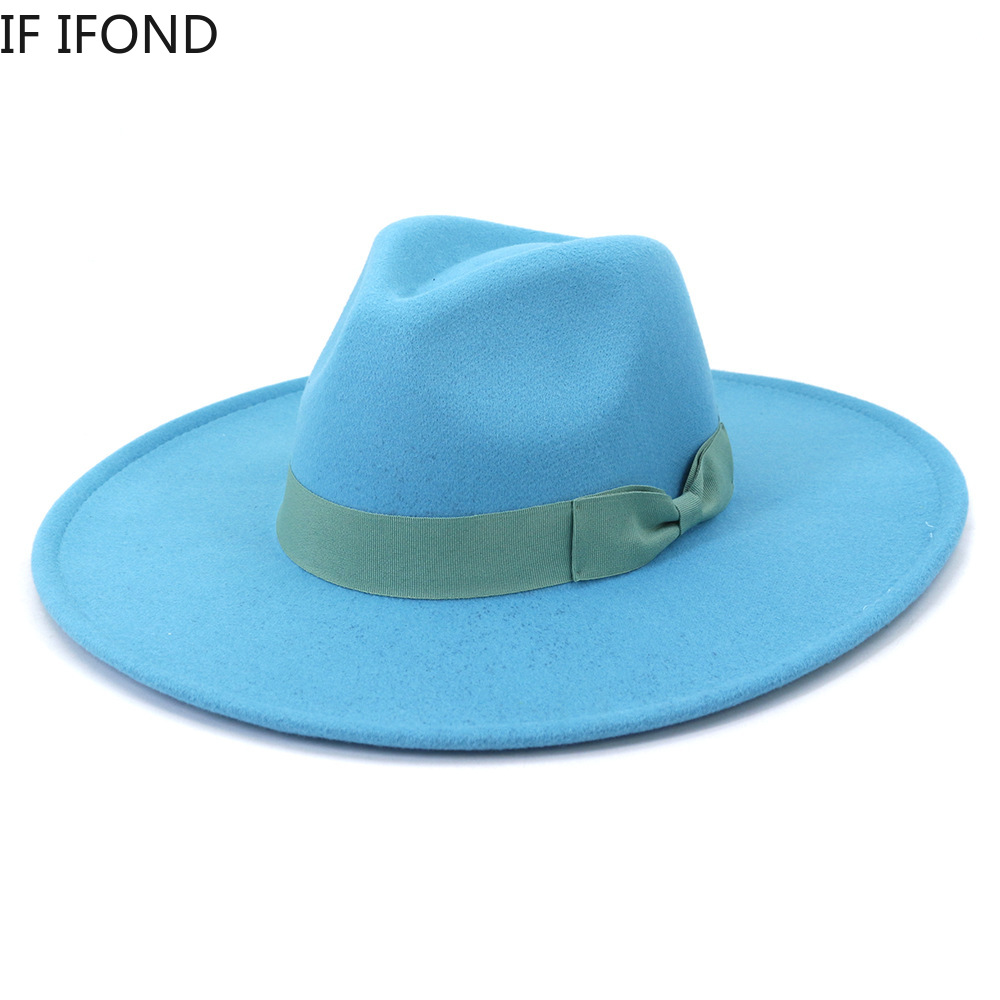 Big Wide Brim Women Hats 2021  - огляд і ціна Fedora Hat Wool