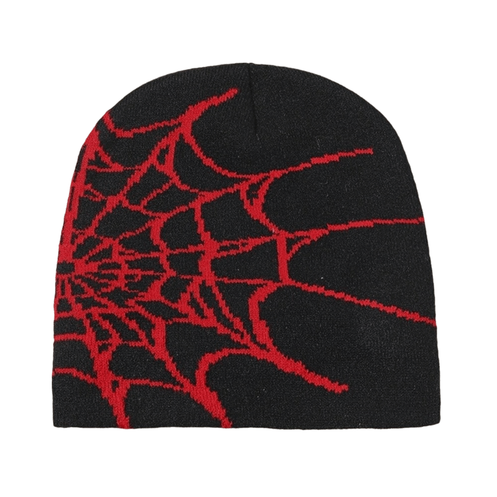 Y2K Soft Spider Web Pattern Be - огляд і ціна Beanie Cuffed Knit