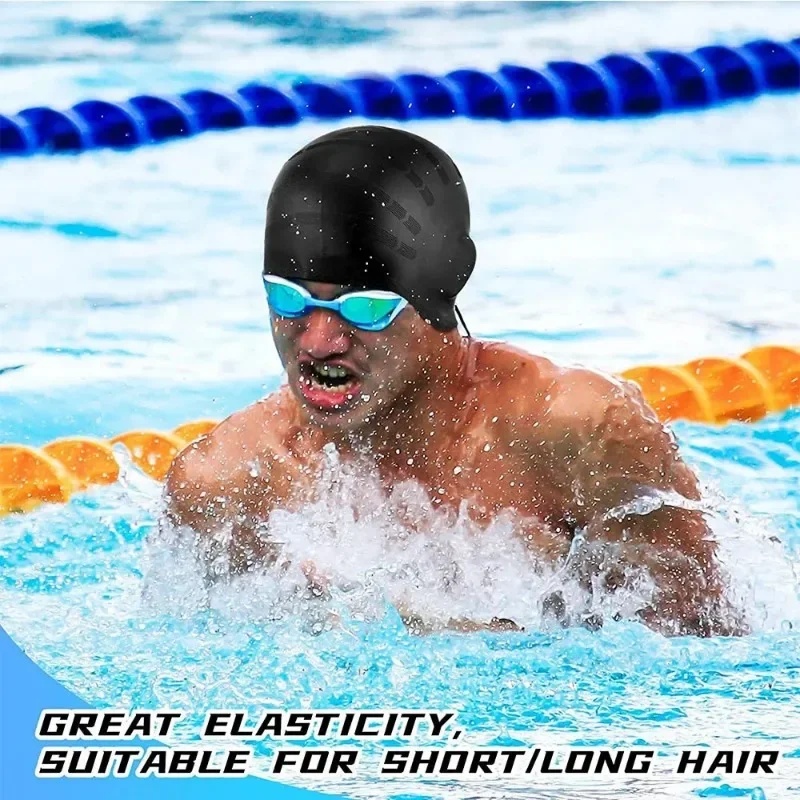 Silicone Swimming Cap for Men  - огляд і ціна Swim Hat Silicone