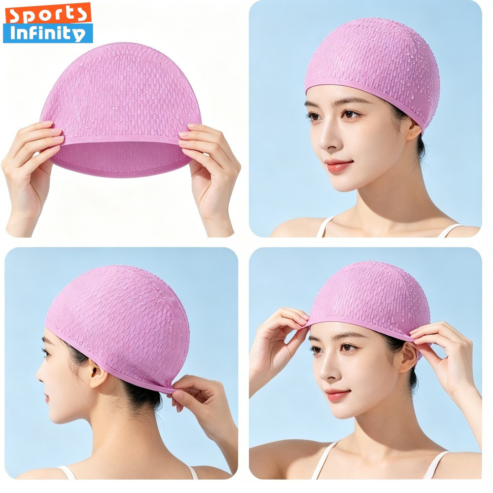 Adult Silicone Swim Cap for Wo - огляд і ціна Swim Hat Silicone