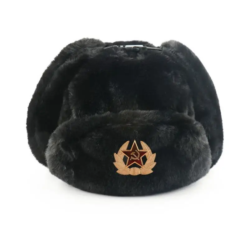 Soviet Badge Ushanka Men&Women - огляд і ціна Trapper Hat Ear Flap