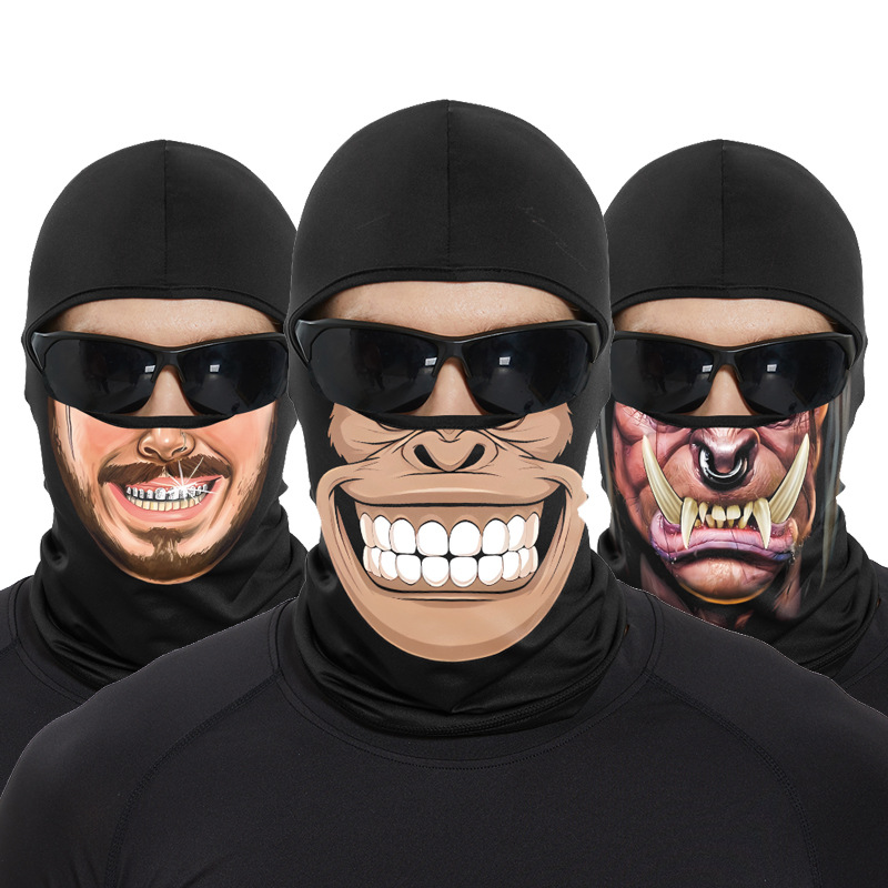 Funny Ape Mouth Skull Balaclav - огляд і ціна Skull Cap Helmet Liner