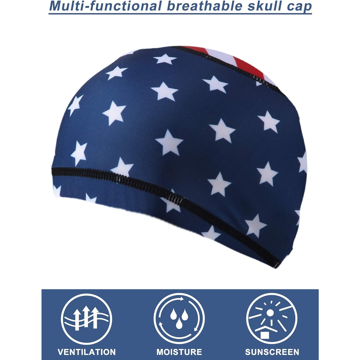 4x US Flag Skull Cap Helmet Li - огляд і ціна Skull Cap Helmet Liner