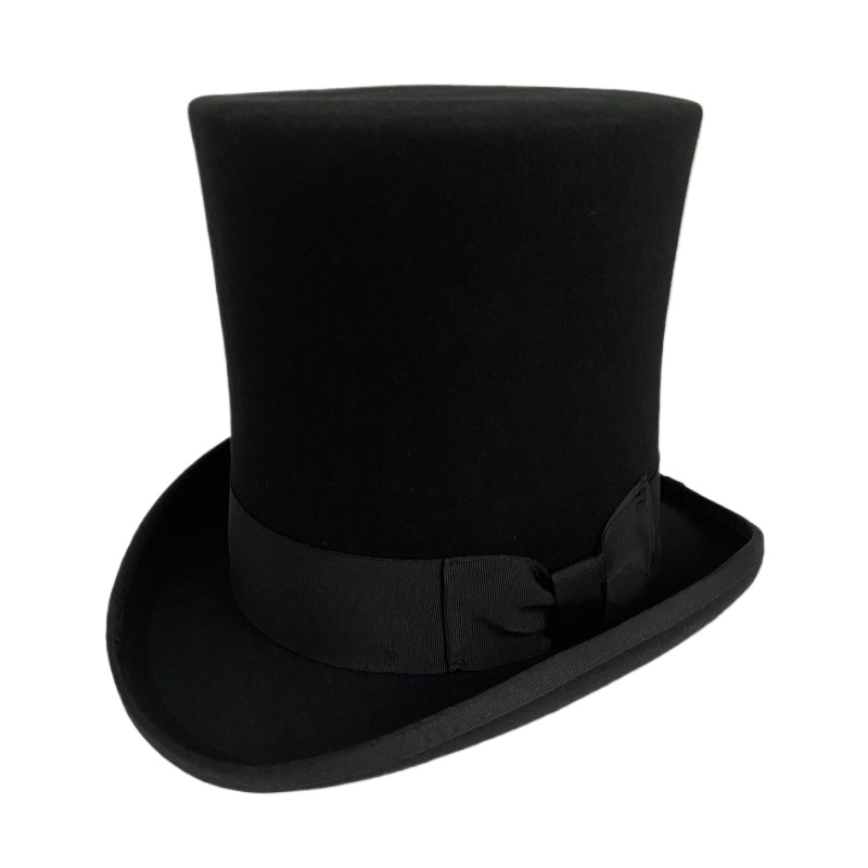 Black Wool Felt Top Hat Men's  - огляд і ціна Fedora Hat Wool