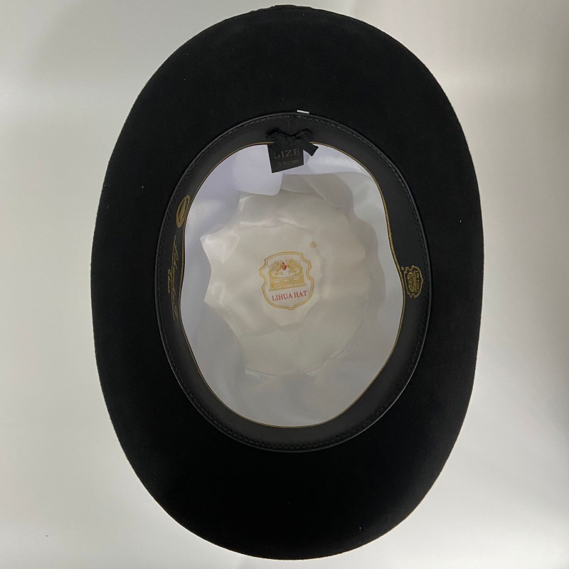 Black Wool Felt Top Hat Men's  - огляд і ціна Fedora Hat Wool