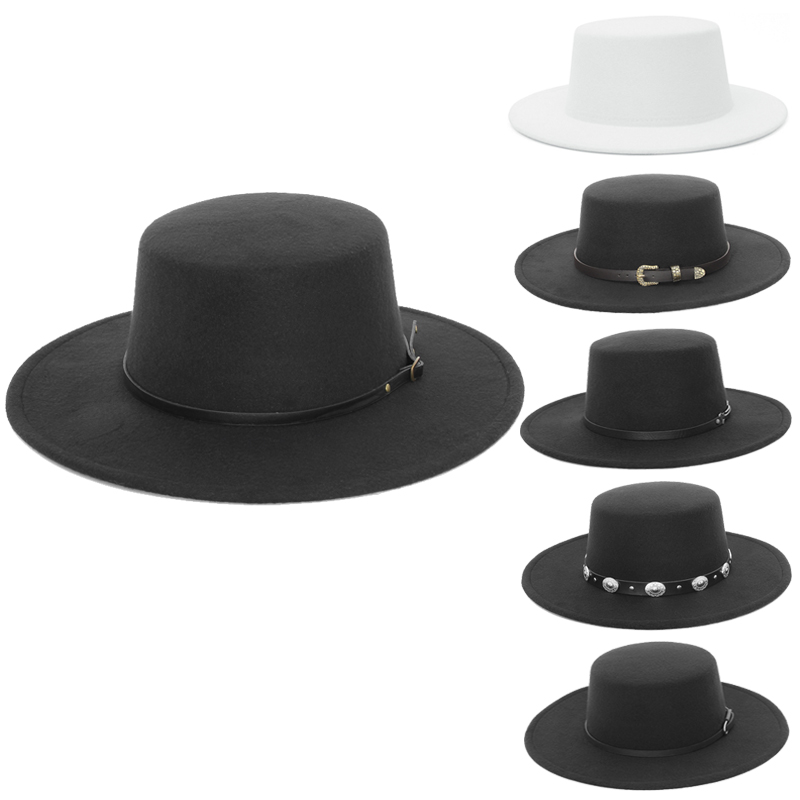 Elegant Wide Brim Fedora Hat f - огляд і ціна Fedora Hat Wool
